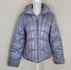 Guess silver puffer winter jacket